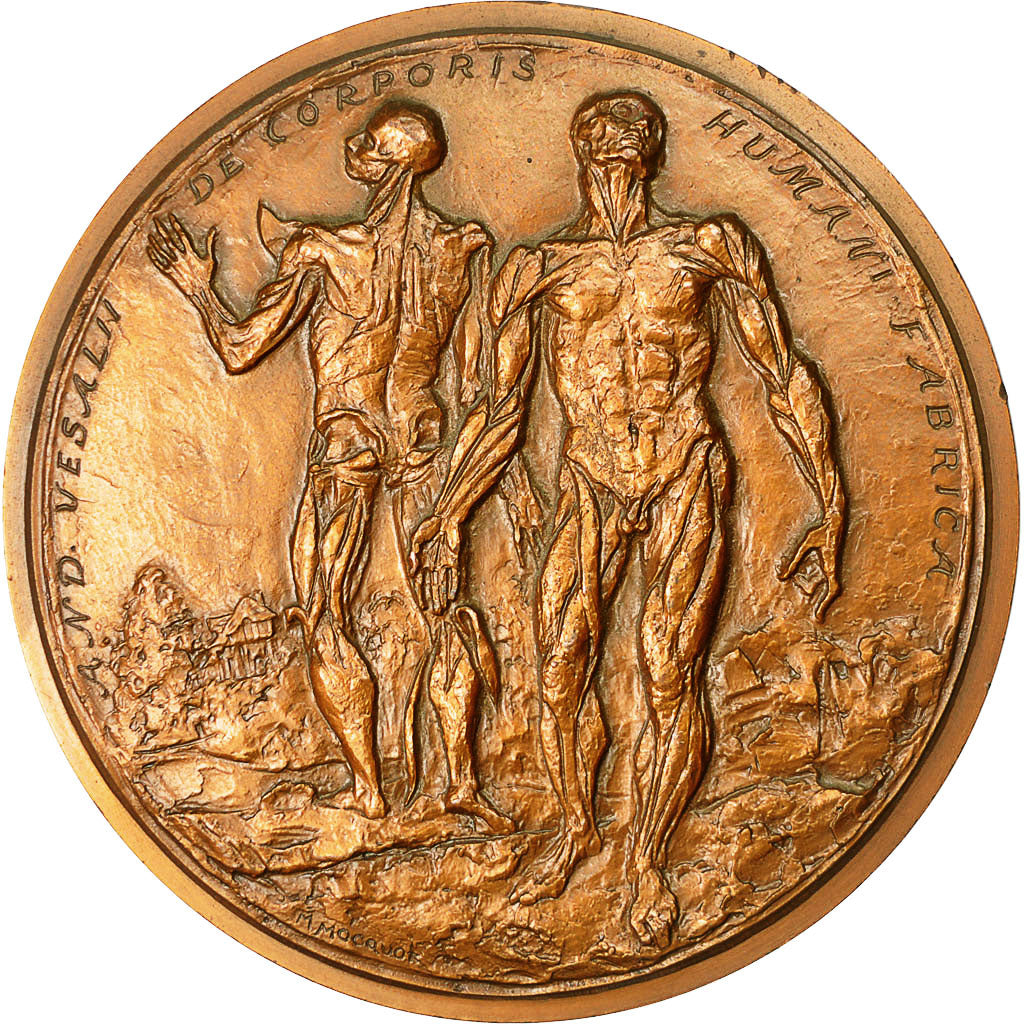Frankreich, Medal, André Vesale, Anatomiste, 1970, mocquot, VZ+, Kupfer
