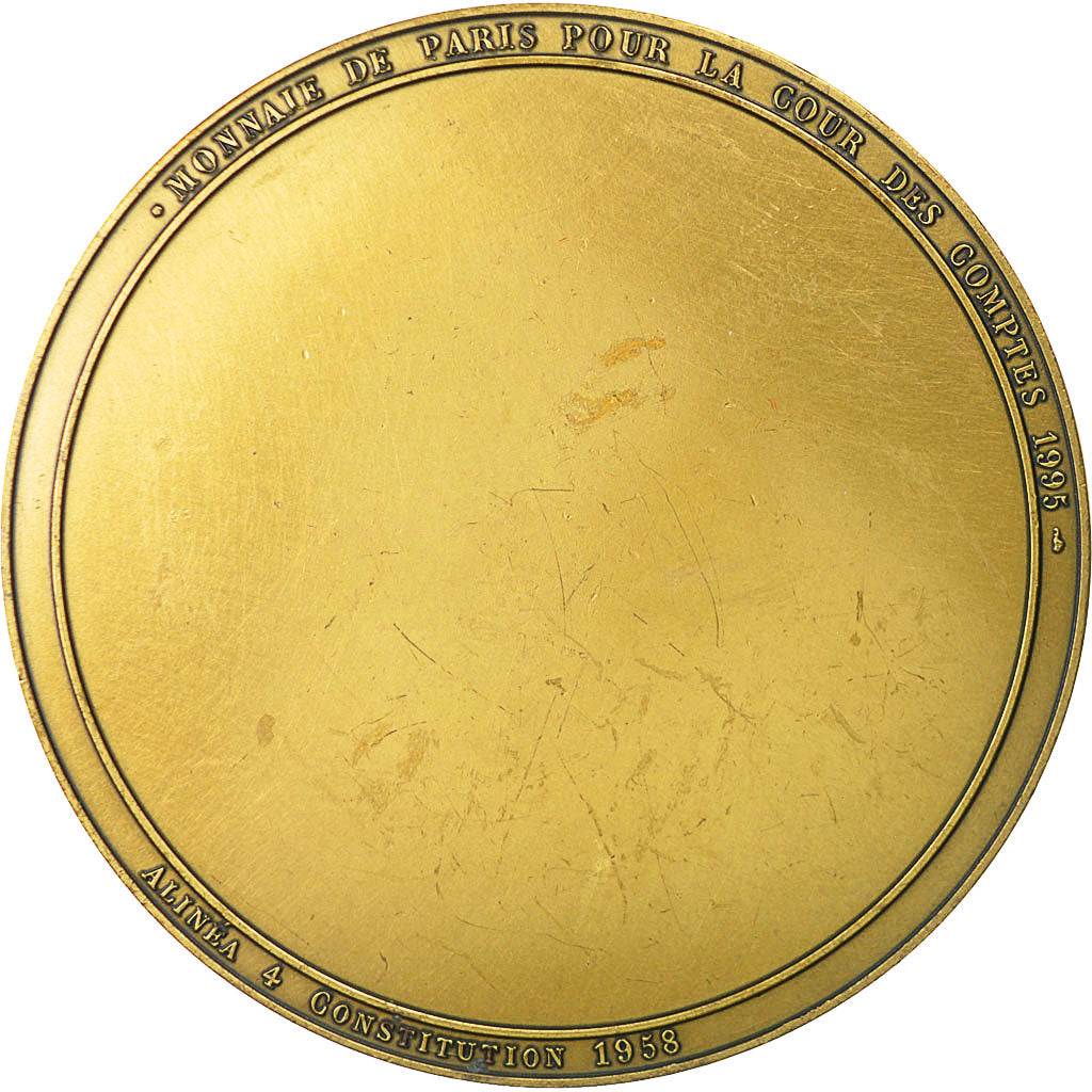 Francia, Medal, Pêle-Mêle Monnaie de Paris, Cour des Comptes, 1995, EBC+