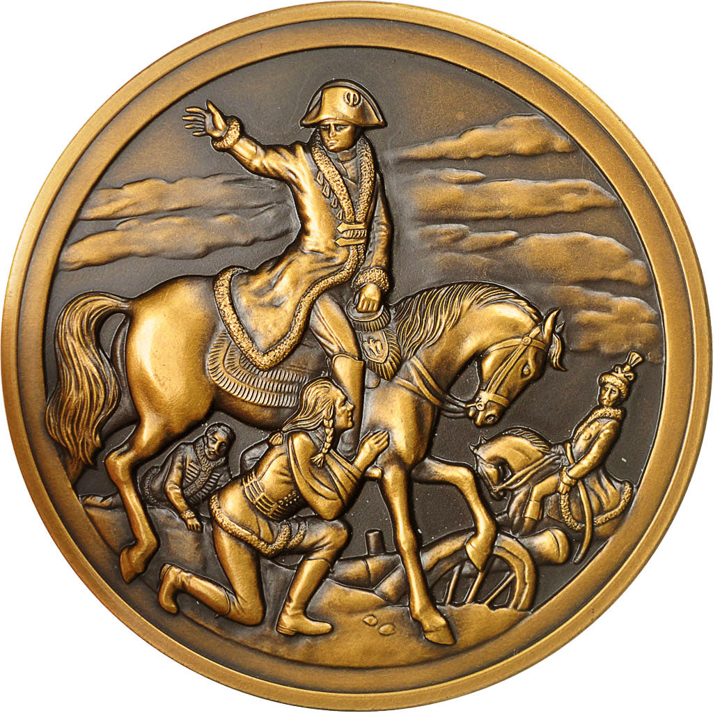 France, Medal, Napoléon Ier, Bataille Eylau (1807), SPL, Bronze