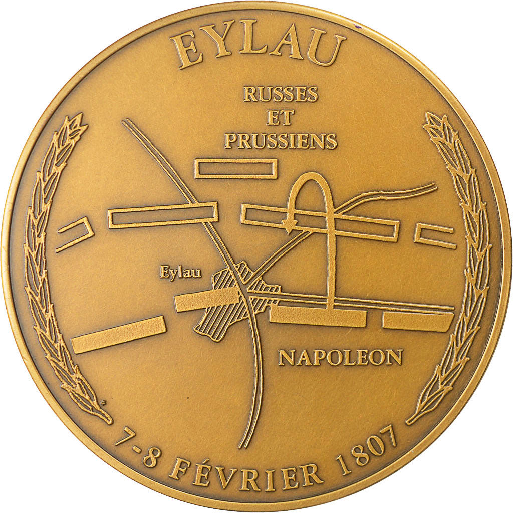France, Medal, Napoléon Ier, Bataille Eylau (1807), SPL, Bronze