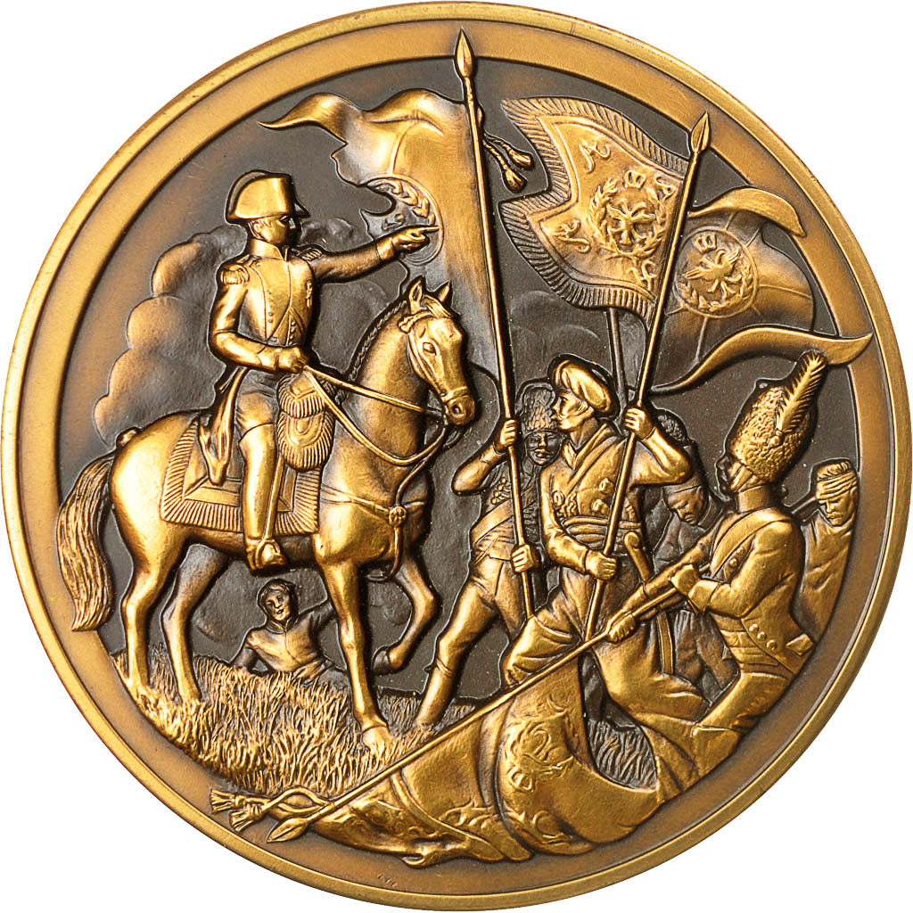 France, Medal, Napoléon Ier, Bataille d'Austerlitz (1805), SPL, Bronze