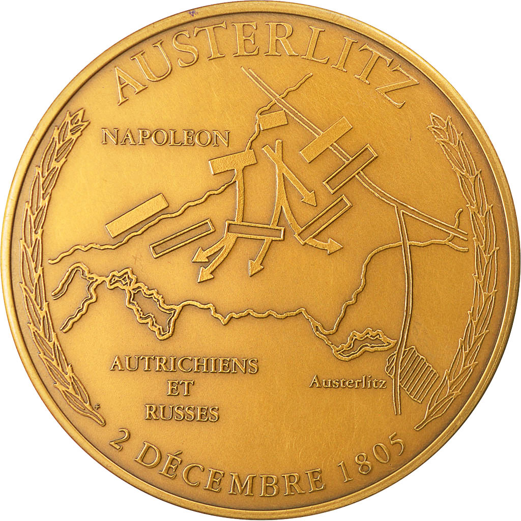 France, Medal, Napoléon Ier, Bataille d'Austerlitz (1805), SPL, Bronze