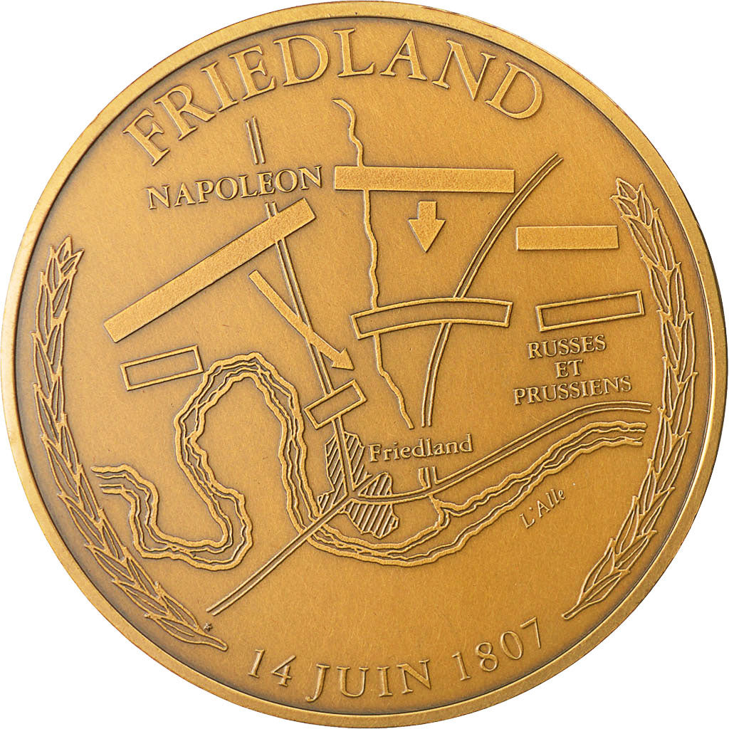 Francia, Medal, Napoléon Ier, Bataille de Friedland (1807), SC, Bronce