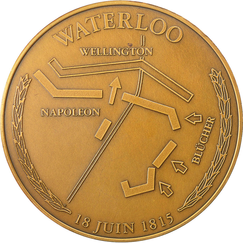 France, Medal, Napoléon Ier, Bataille de Waterloo (1815), MS(63), Bronze