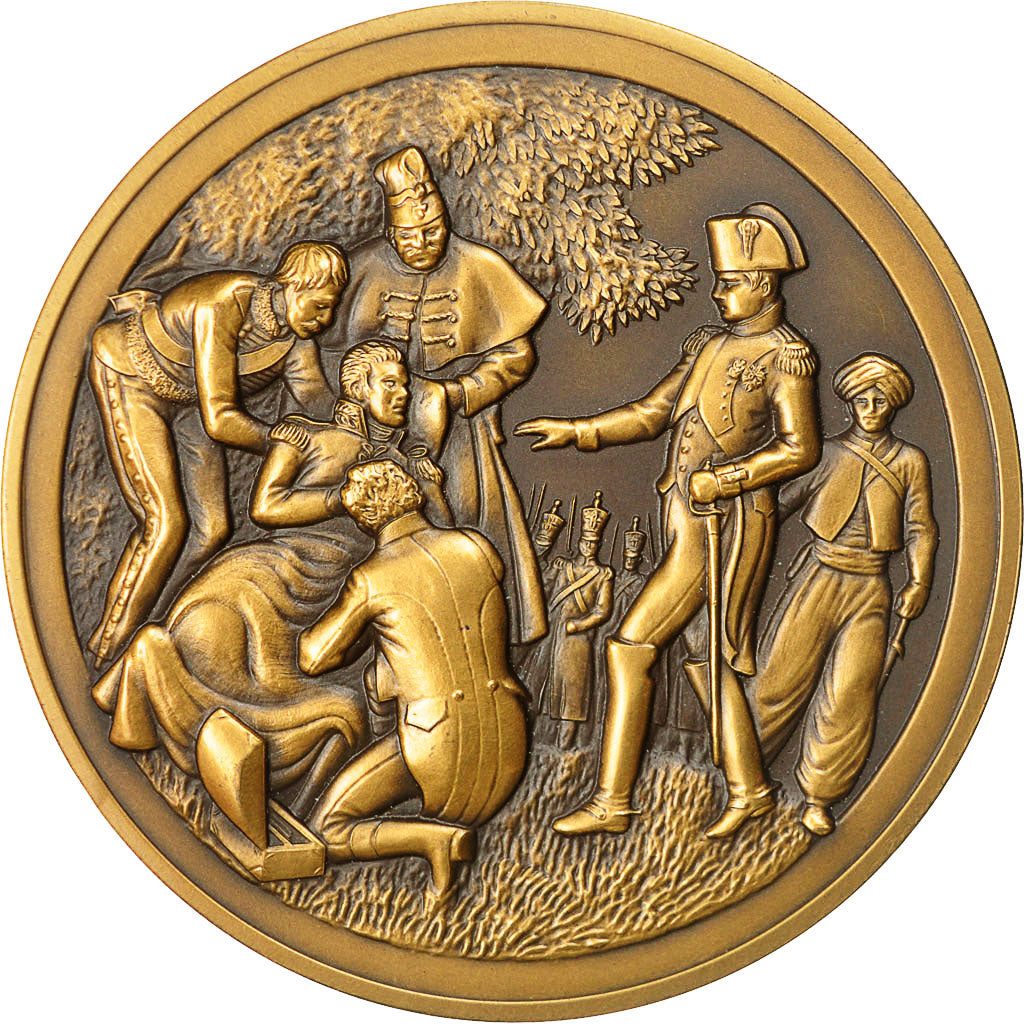 France, Medal, Napoléon Ier, Bataille d'Essling (1809), MS(63), Bronze