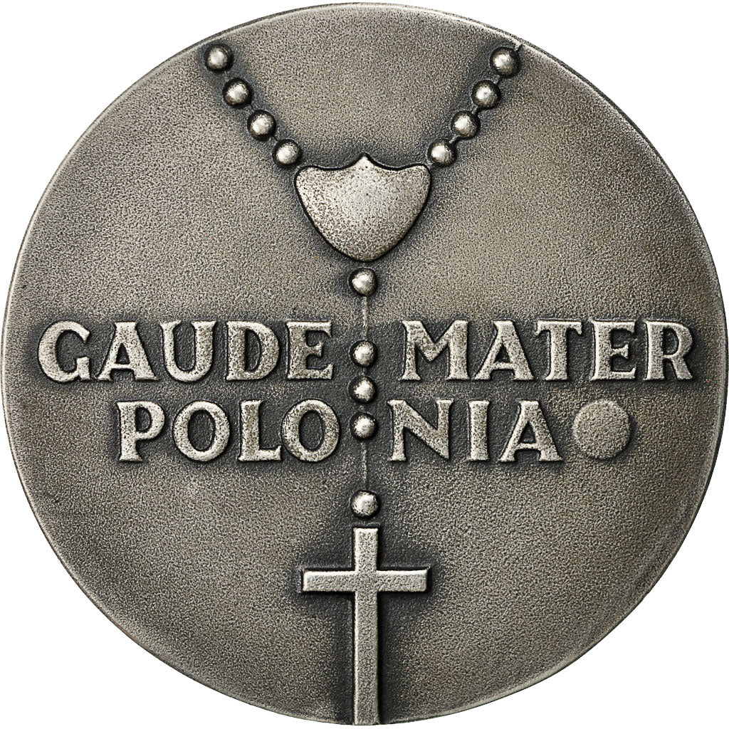 Francja, Medal, Jean Paul II, Gaude Mater Polo Nia, 1978, Sikora, MS(60-62)