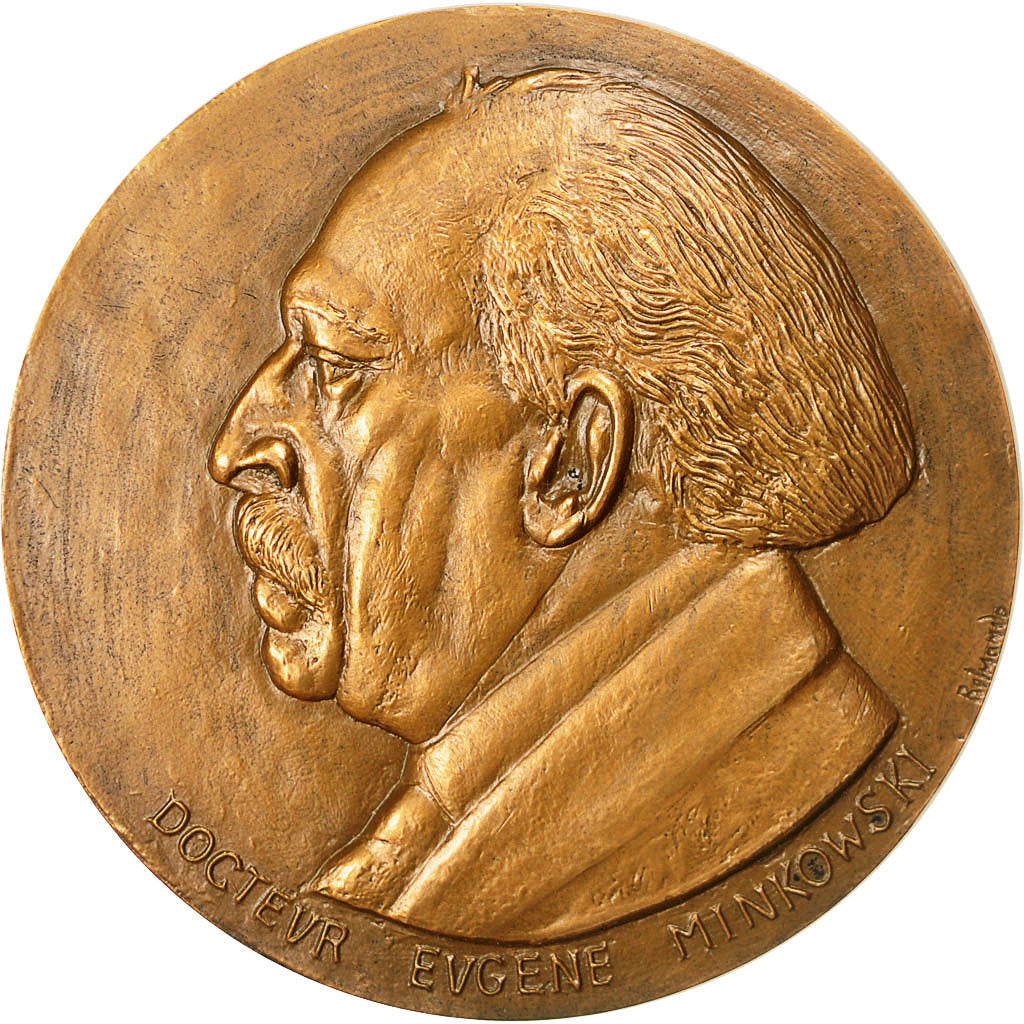 France, Medal, Docteur Eugène Minkowski, Belmondo, MS(60-62), Bronze