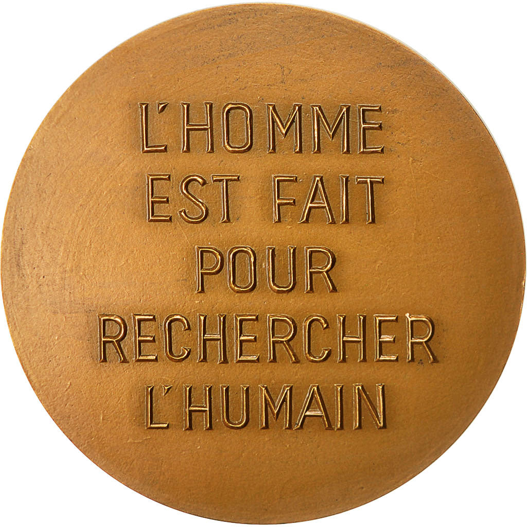 France, Medal, Docteur Eugène Minkowski, Belmondo, MS(60-62), Bronze