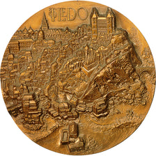 France, Medal, Ville de Tolédo, 1988, MS(60-62), Bronze
