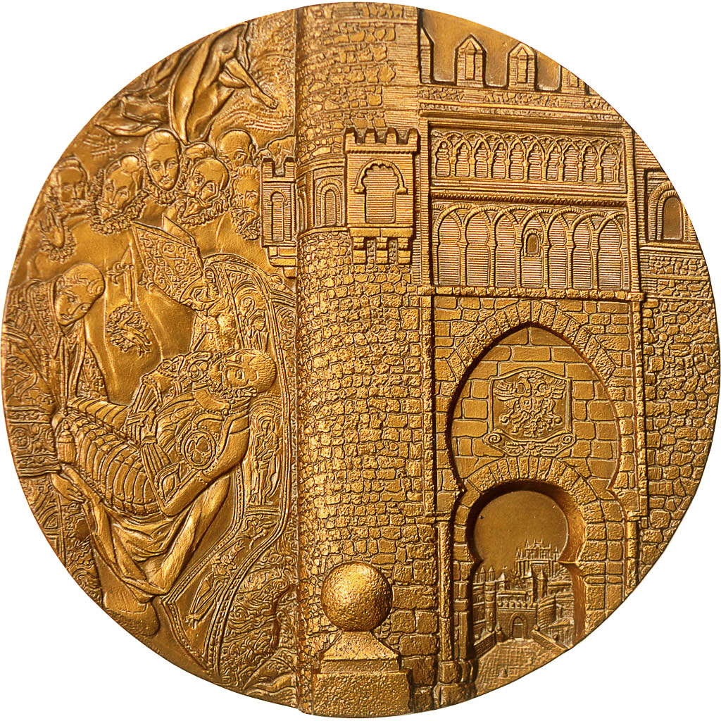 France, Medal, Ville de Tolédo, 1988, MS(60-62), Bronze