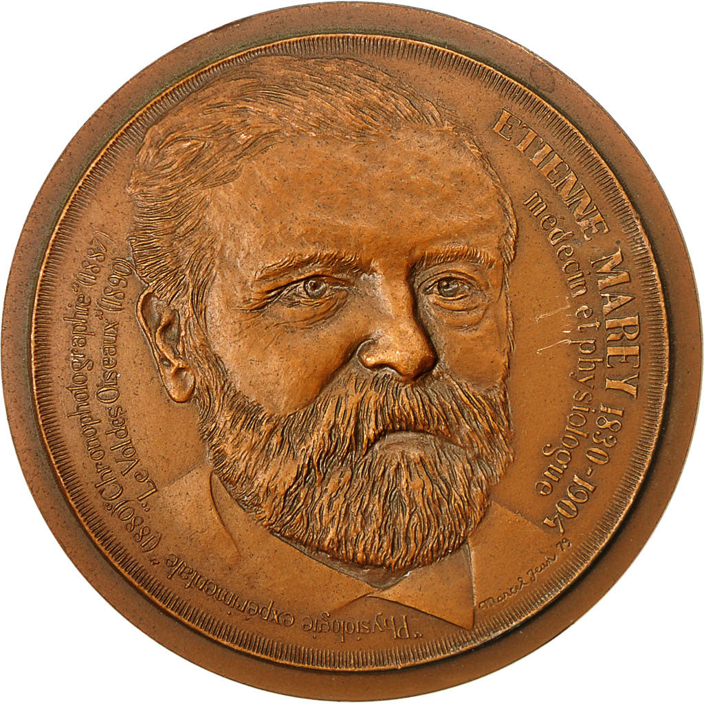 France, Medal, Etienne Marey, Médecin et Physiologue, 1981, Marcel Jean