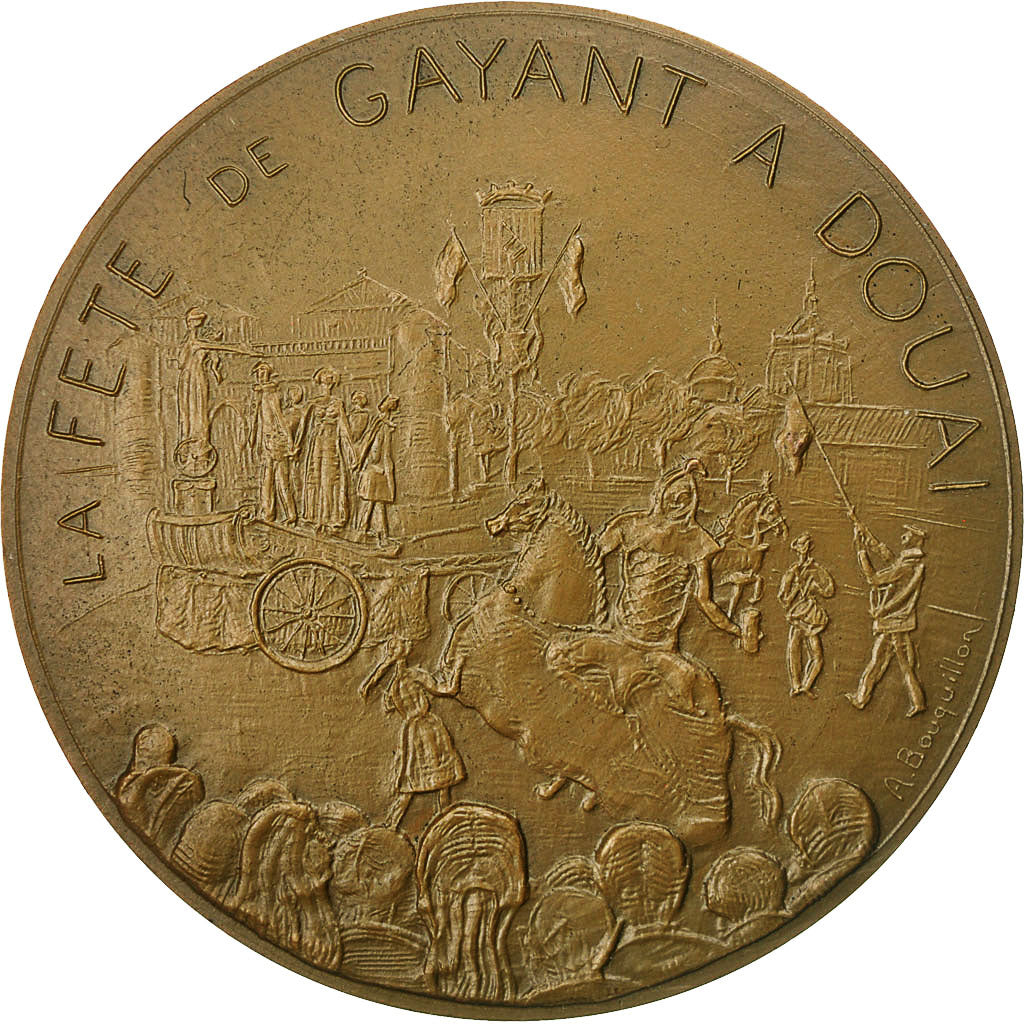 France, Medal, La Fête de Gayant Expo à Douai, 1980, Bouquillon, MS(60-62)