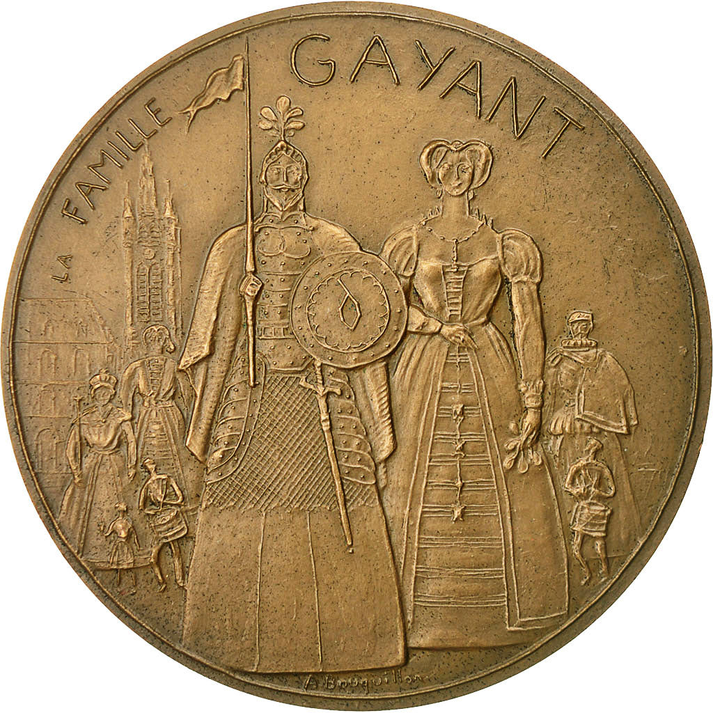 France, Medal, La Fête de Gayant Expo à Douai, 1980, Bouquillon, MS(60-62)