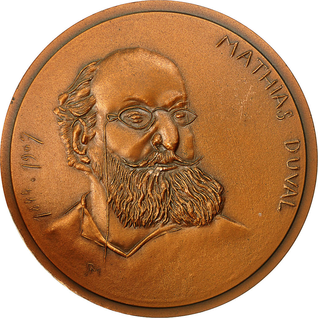 France, Medal, Mathias Duval, Faculté de Médecine de Paris, 1982, MS(60-62)