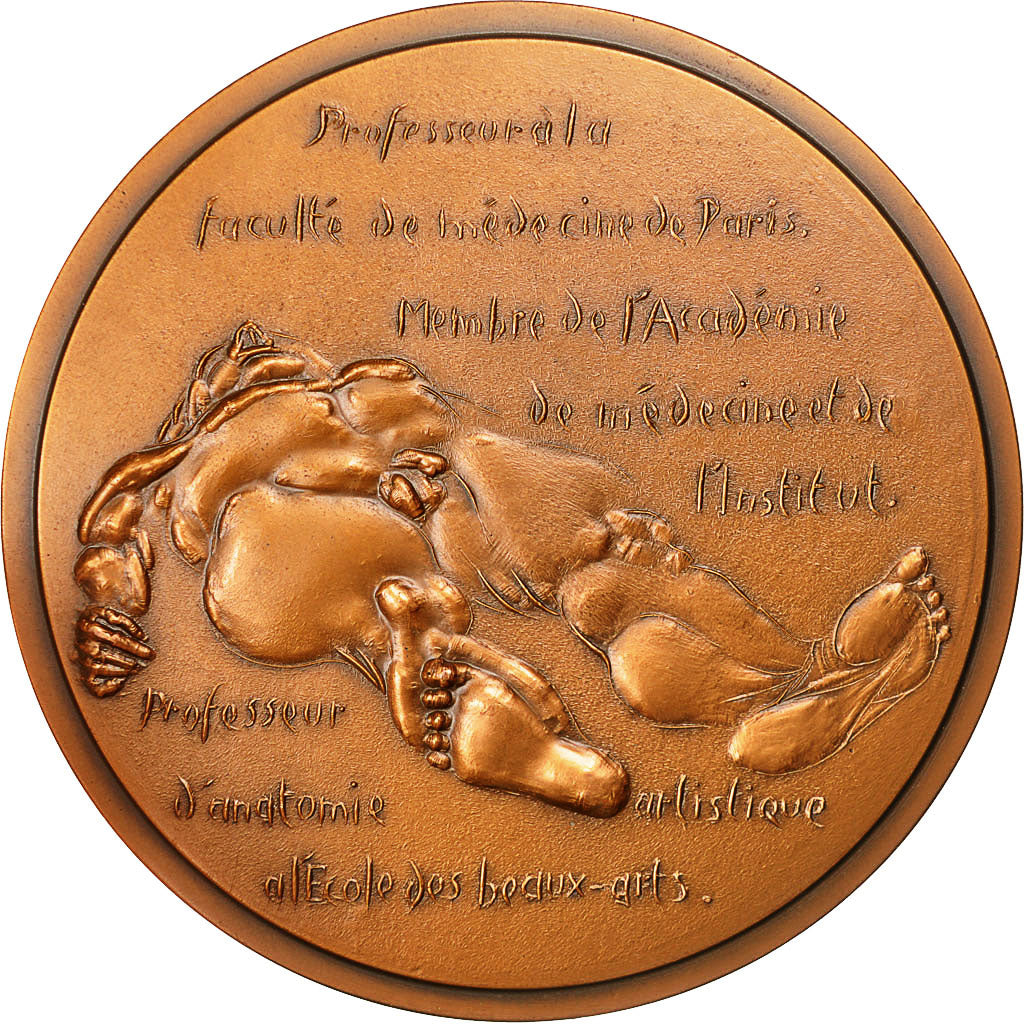 France, Medal, Mathias Duval, Faculté de Médecine de Paris, 1982, MS(60-62)