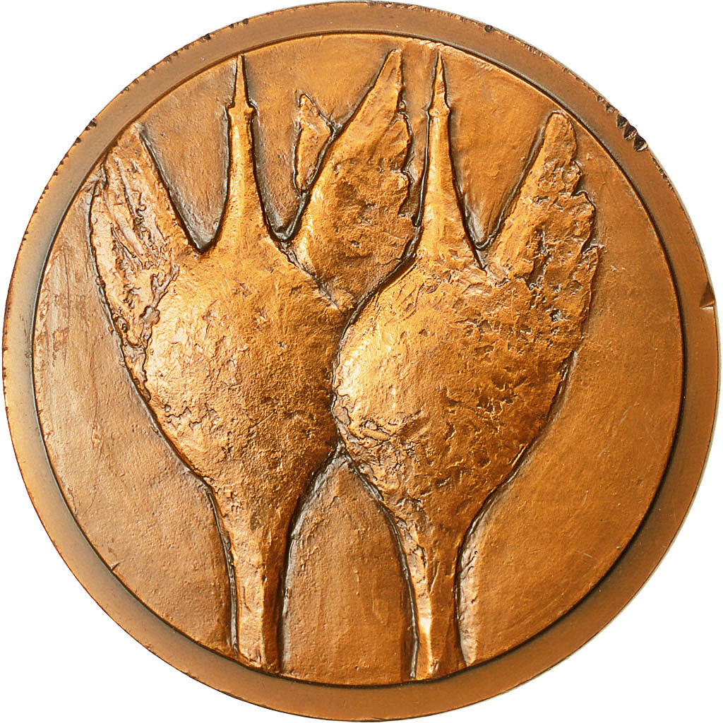 France, Medal, Chana Orloff, Sculpteur, 1983, Quérolle, AU(50-53), Copper