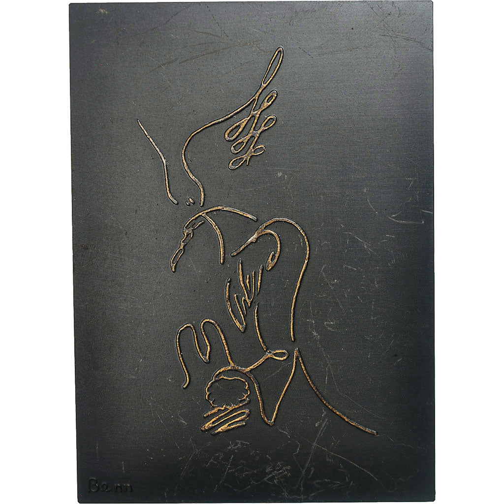 France, Medal, Livre de la Genèse, Chapitre XXII 12, 1990, Benn, AU(55-58)