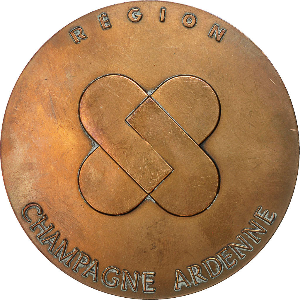 France, Medal, Région Champagne Ardennes, TTB, Bronze