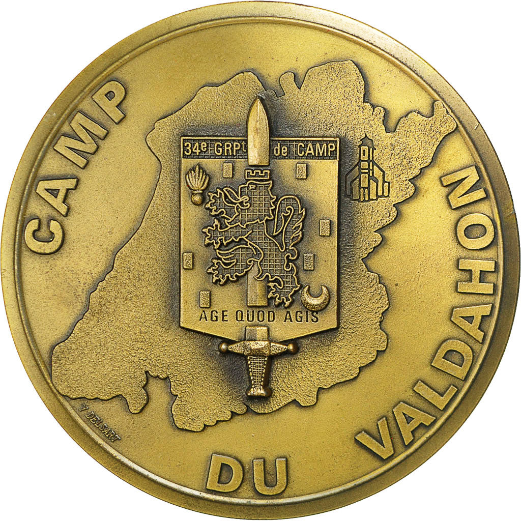 France, Medal, Camp du Valdahon, Groupement Militaire, Delsart, SUP, Bronze