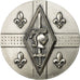 France, Medal, Militaire, Fleurs de lis, Heaume et Epée, AU(55-58), Silvered