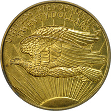 France, Medal, Reproduction Twenty Dollars Liberty, VF(20-25), Brass