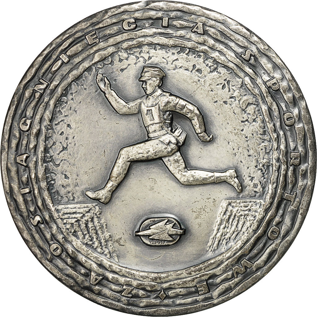 Polen, Medal, WOSF, Sport Militaire, Char, ZF+, Silvered bronze