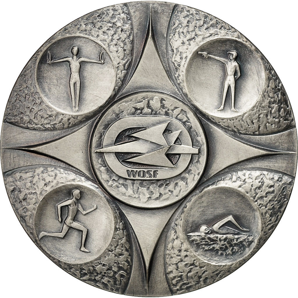 Poland, Medal, WOSF, Sports Militaires, Wojska.Polskiego, MS(60-62), Silvered