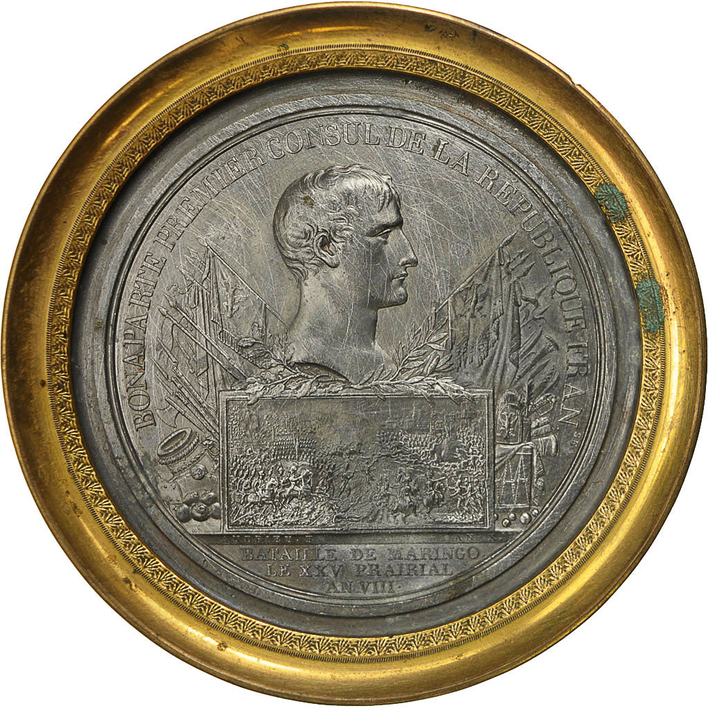 Francia, Medal, Coupelle, Bonaparte Premier Consul, Bataille de Marengo, BB