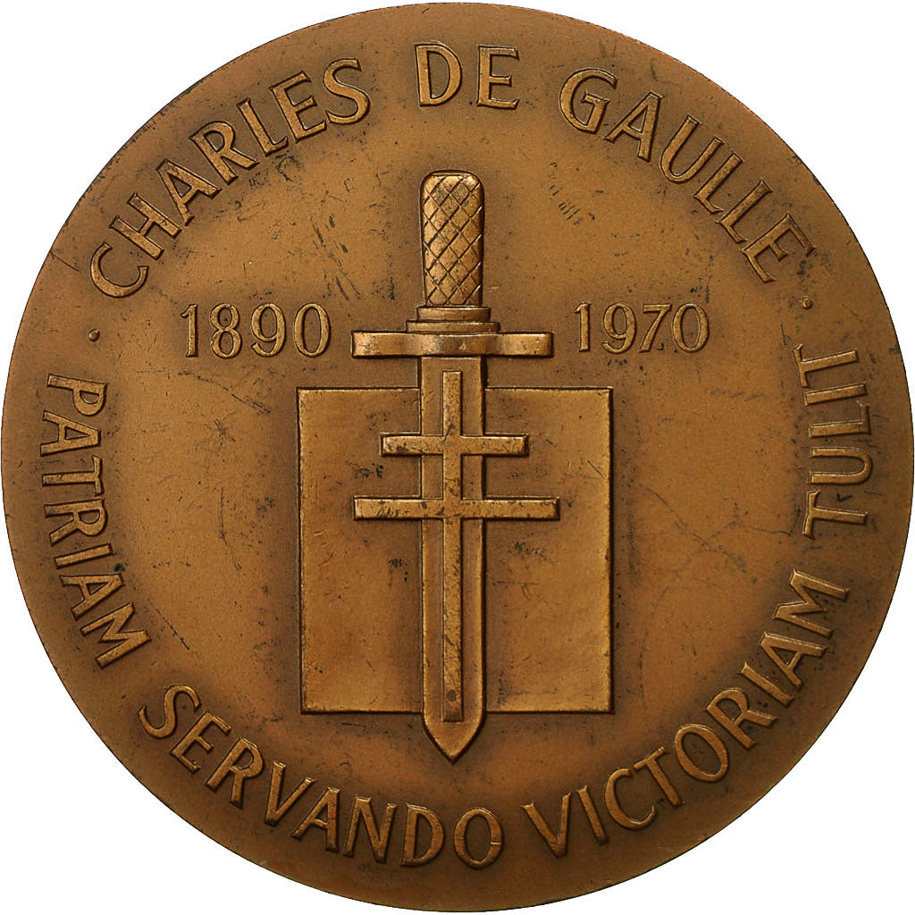 France, Medal, Charles De Gaulle, EF(40-45), Bronze