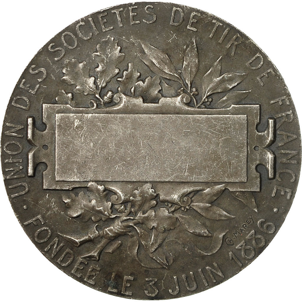 Francia, Medal, Union des Sociétés de Tir de France, 1886, Dubois.H, MBC+