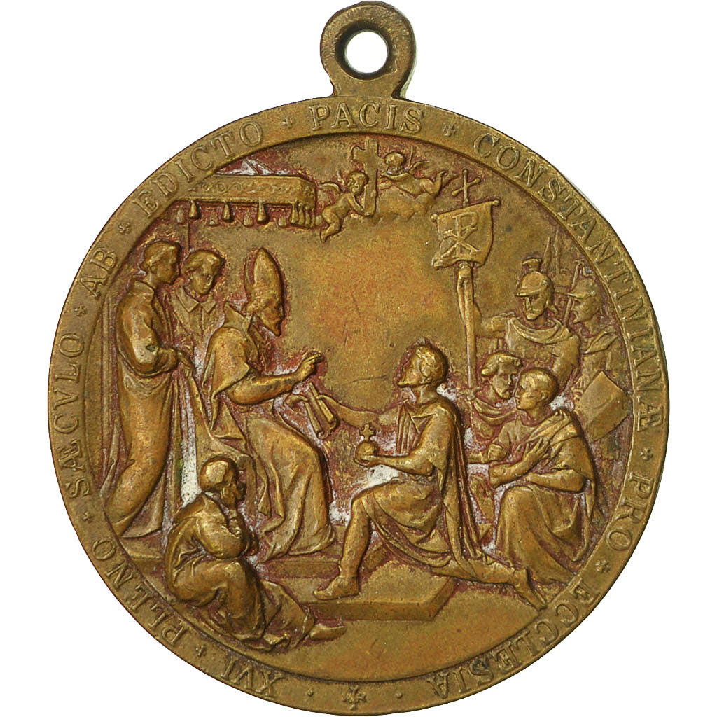 France, Medal, Médaille Religieuse, Papale, AU(50-53), Bronze