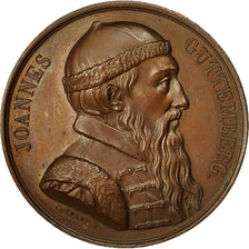 France, Medal, Joannes Guttemberg, Imprimerie Danel à Lille, Gayrard