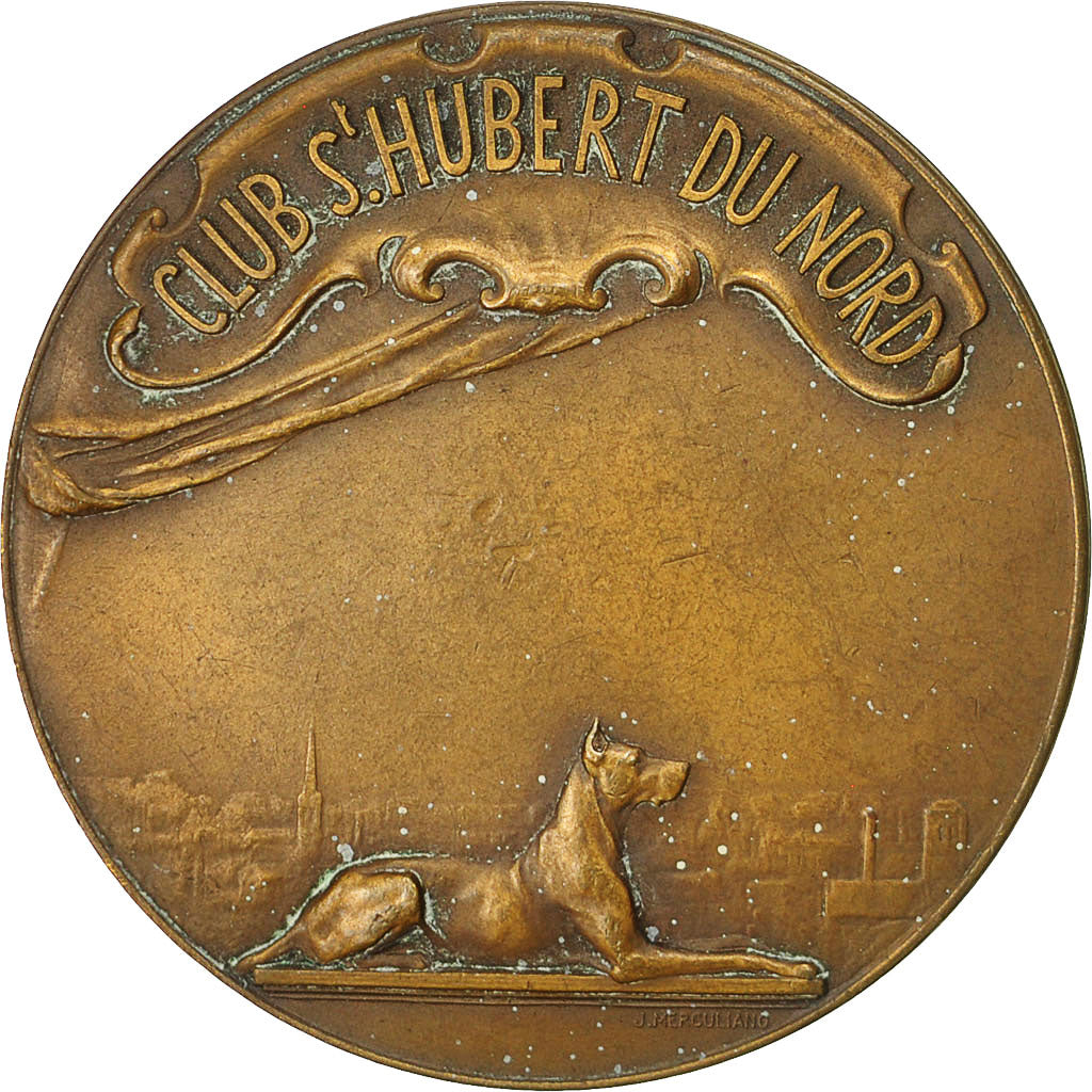 France, Medal, Chasse, Club Saint Hubert du Nord, EF(40-45), Bronze