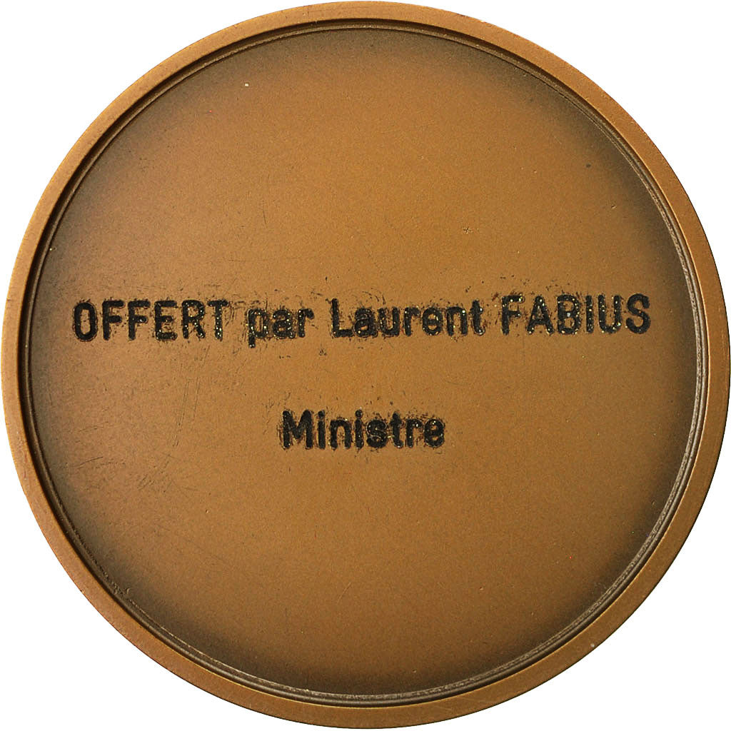 France, Medal, Marianne, République Française, Offert par L.Fabius, 1981