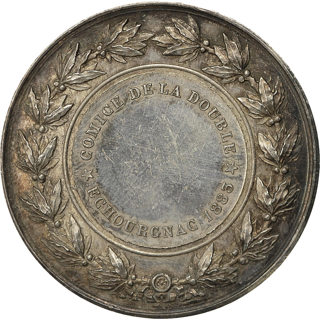 France, Medal, Comices de la Double Echourgnac, 1883, Lagrange, AU(50-53)
