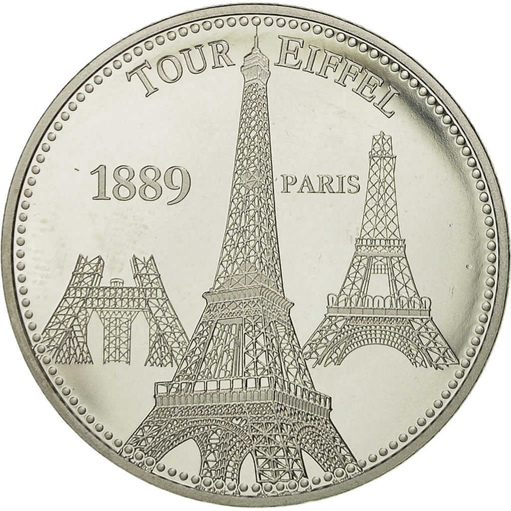 Frankreich, Medal, Paris - La Tour Eiffel, VZ+, Nickel
