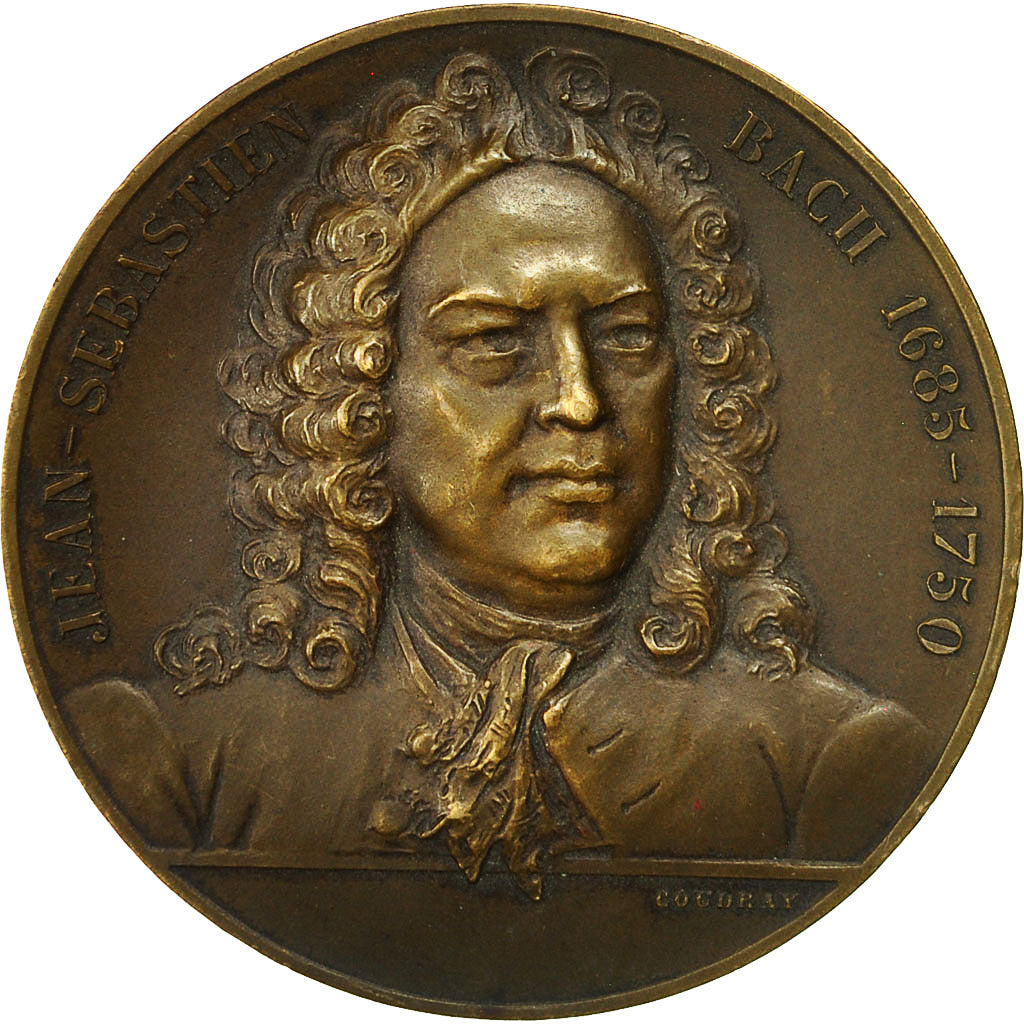 France, Medal, Jean Sébastien Bach (1685-1750), Coudray, TTB, Bronze
