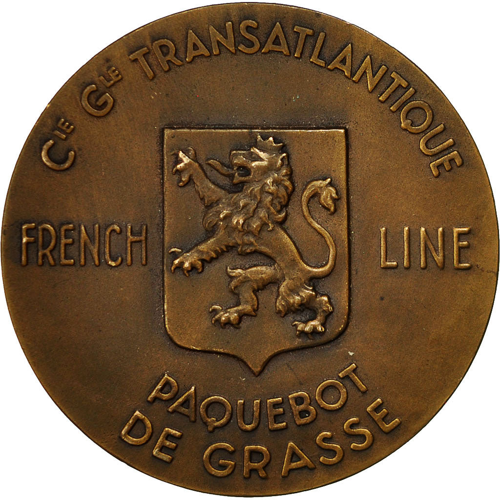 Frankreich, Medal, Compagnie Générale Transatlantique, Paquebot De Grasse