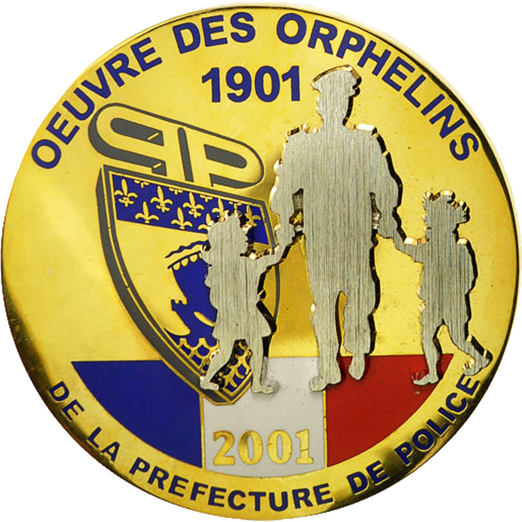 France, Medal, Oeuvre des Orphelins de la Préfecture de Police, 2001, SUP+