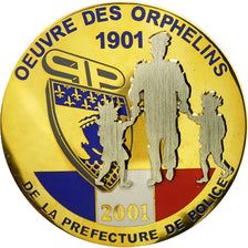 France, Medal, Oeuvre des Orphelins de la Préfecture de Police, 2001, SUP+