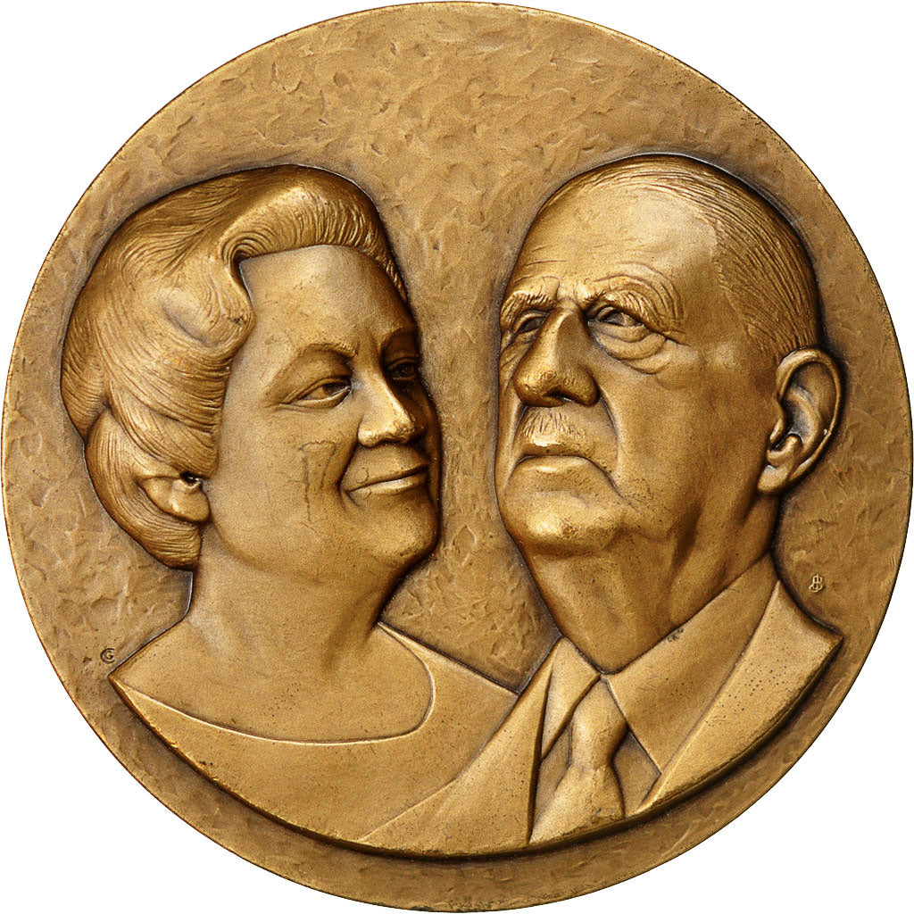 France, Medal, Inauguration de la Stèle de Charles de Gaulle à Calais, 1995