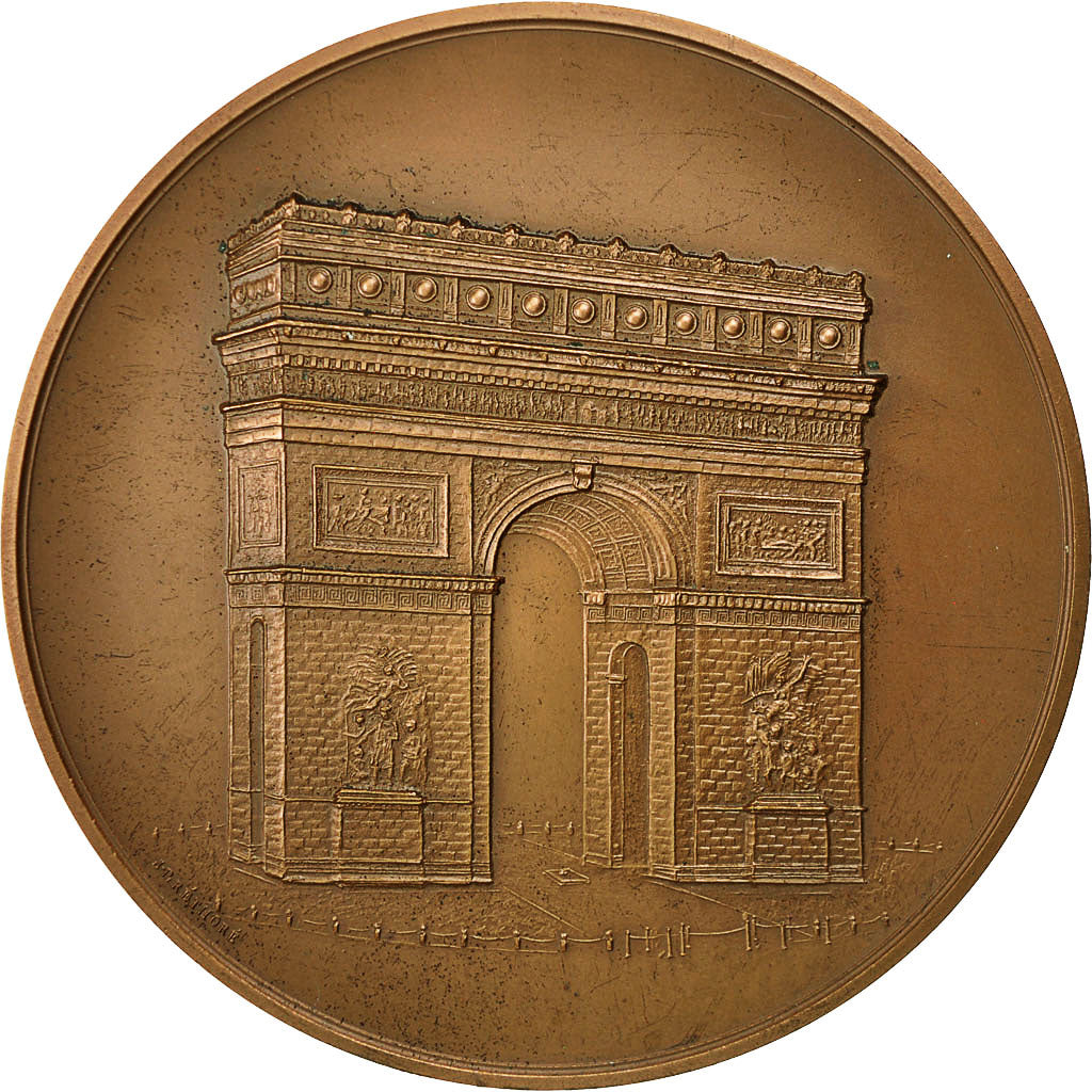 France, Medal, 50ème Anniversaire de la Flamme, Arc de Triomphe, 1977