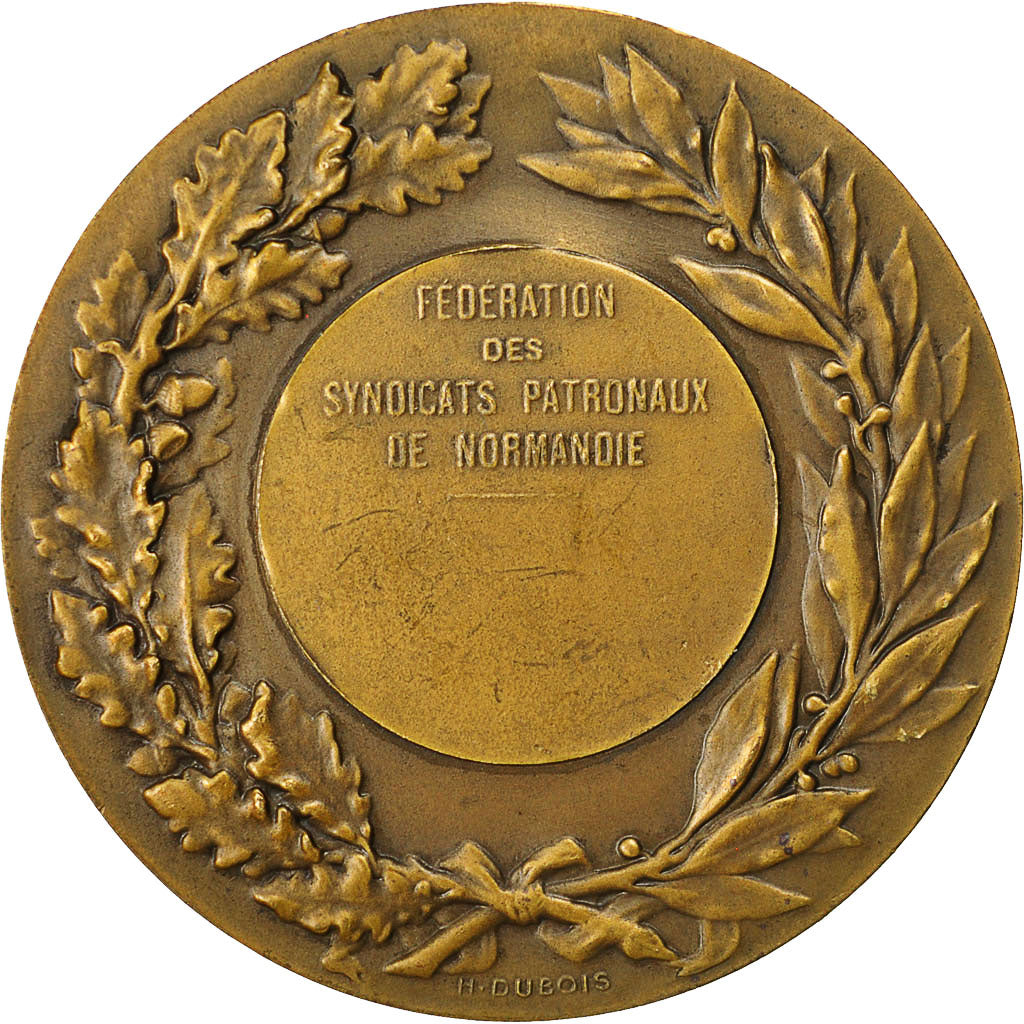 France, Medal, Fédération des Syndicats Patronaux de Normandie, Chabaud