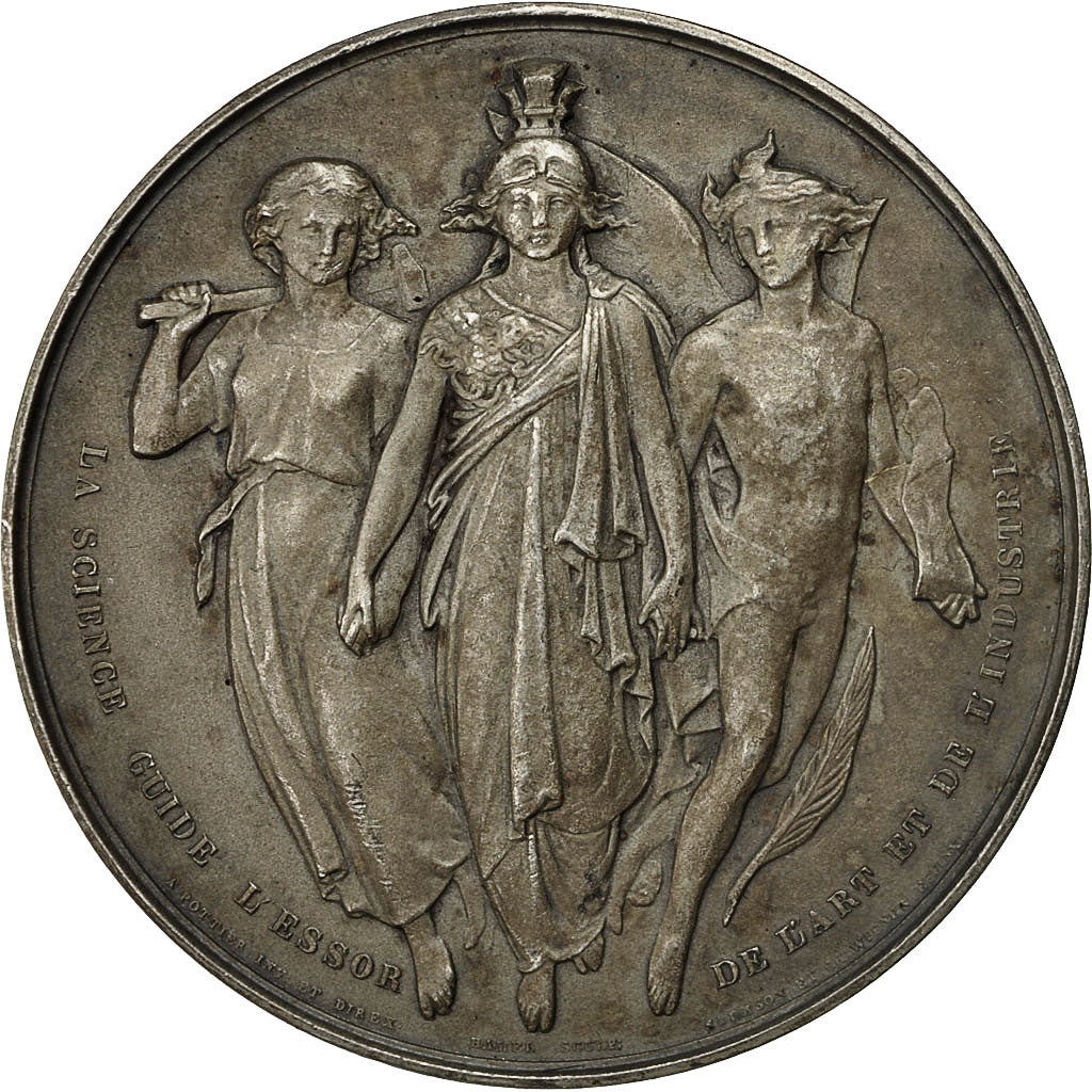 France, Medal, Société Libre d'émulation du Commerce, Seine Inférieure