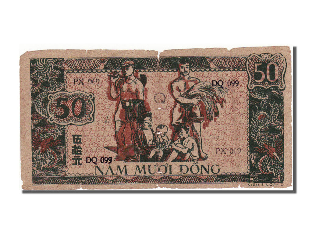 Vietnam, 50 D<ox>ng, 1948, MB+