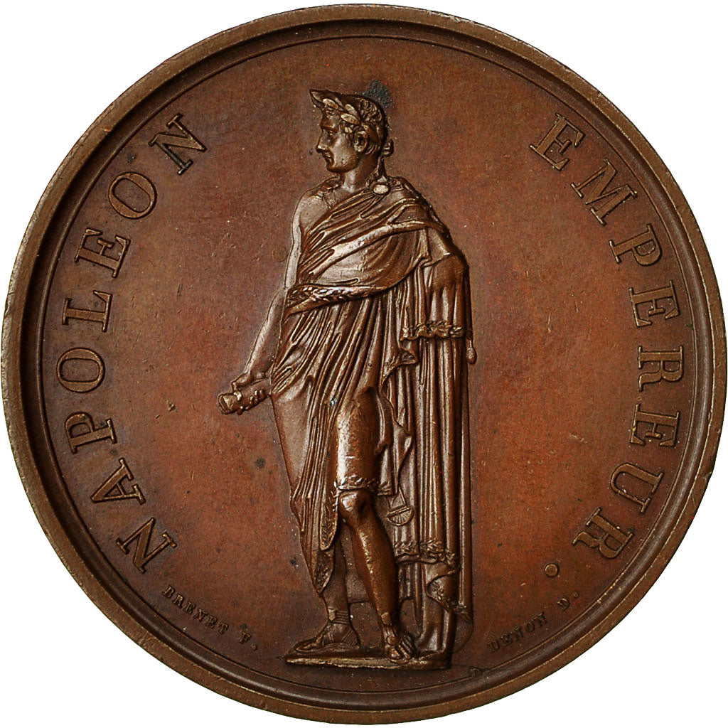 France, Medal, Napoléon Ier, En l'An XII, le Code Civil est Décrété, Denon