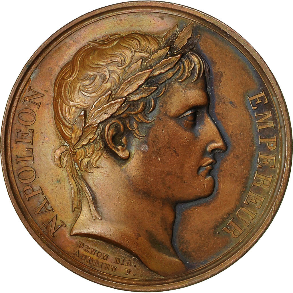 France, Medal, Napoléon Ier, Le Sénat et le Peuple, An XIII, Denon / Andrieu