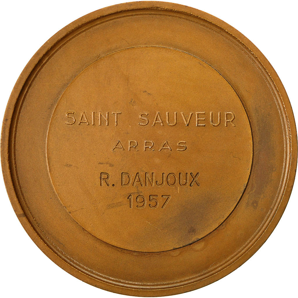 France, Medal, Saint Sauveur, Arras, Femme au Travail, Chabaud, AU(55-58)