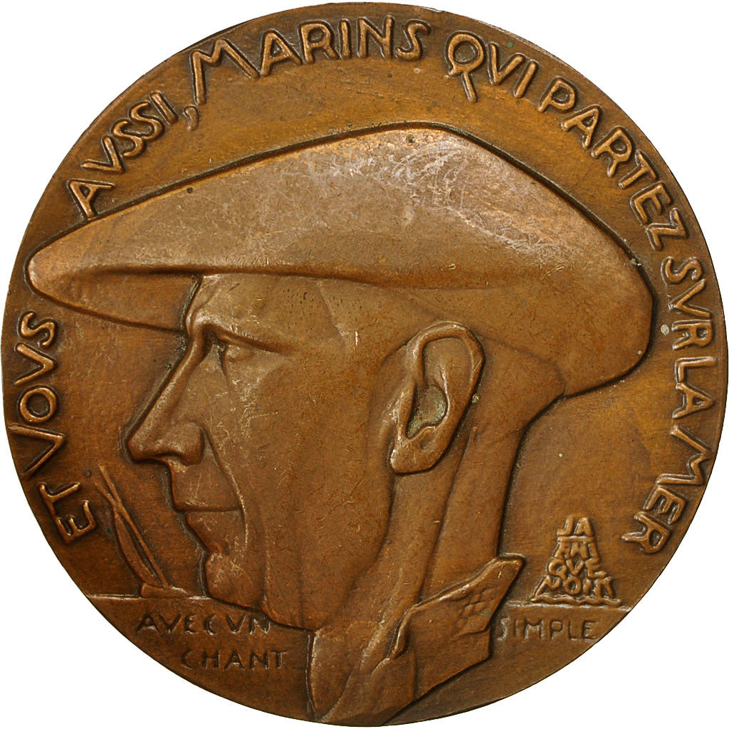 France, Medal, Marine, Bâteaux, Navigation, AU(55-58), Bronze
