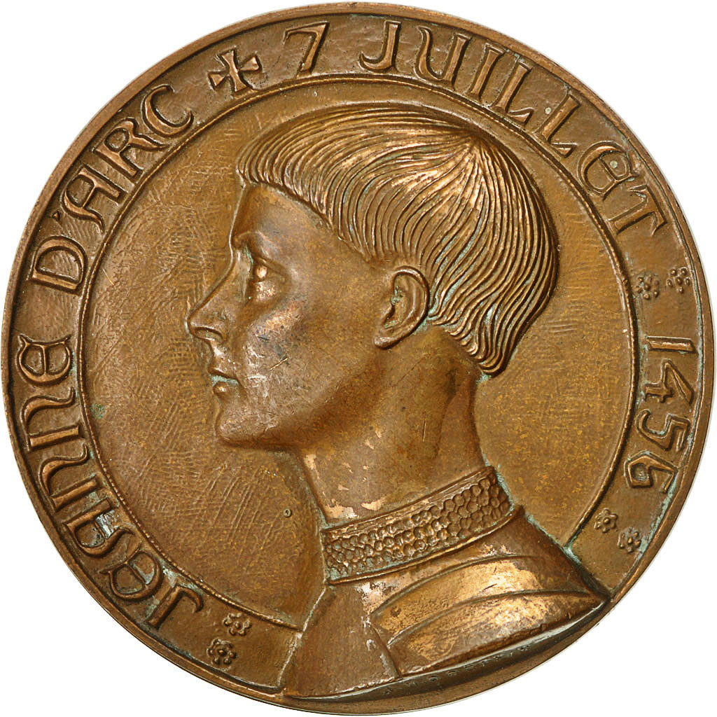 Francia, medaglia, Jeanne d'Arc ,7 Juillet 1456, History, Coeffin, SPL-, Bronzo
